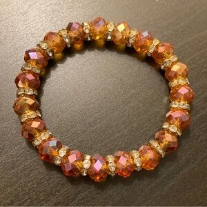 NEW Faceted Beaded Bracelet Classic Art Deco Glam Formal Cocktail Women Jewelry